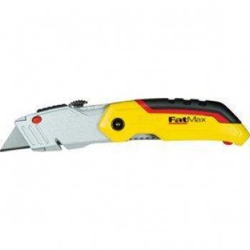 Cúter Stanley FatMax Plegable con Hoja Retráctil Resistente a la Corrosión y Diseño Ergonómico