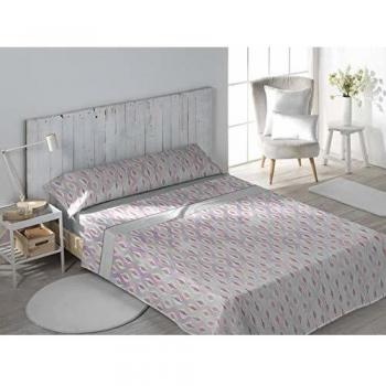 DHestia Juego Sábanas, Coral Malva, 135x200 cm/Cama 135