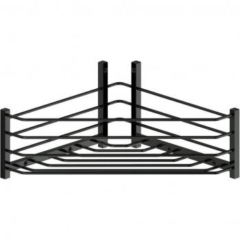 BELTRAN 4030 DELUXE - Jabonera Deluxe Rincon Cromo Negro Atornillar