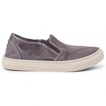 Zapatillas de lona para bebés con efecto desgastado y elástico lateral