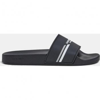 Chanclas de hombre Hackett London con logo deportivo negro, tipo pala, suela EVA