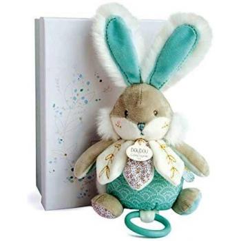 Doudou et Compagnie DC3493 - Caja de música, diseño de conejo, color turquesa