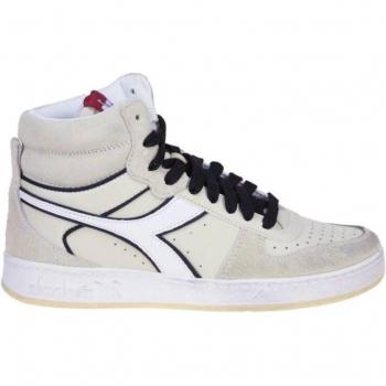 Diadora Women's Magic Basket Mid Legacy Multicolor Leather Sneakers Size 4 US