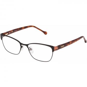 Loewe VLW483M530Q81 Monturas de Gafas, Shiny Black, 55 Unisex