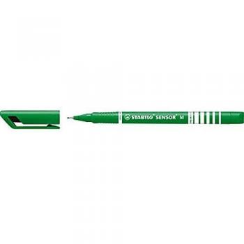 Fineliner STABILO Sensor M 0,7 mm Verde con punta fina y sistema de resorte