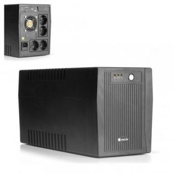 NGS FORTRESS2000V2 - Sistema de Alimentación Ininterrumpida SAI, Off Line UPS 1500 VA, Tensión Constante de Salida 900W para 4 Enchufes Schuko