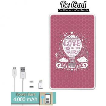 Becool® - Batería Externa Power Bank 4000 mah + Gratis 1 cable USB-MicroUsb