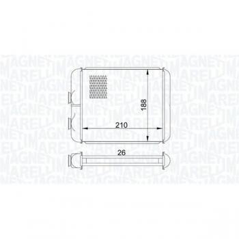 Radiador de calefacción MAGNETI MARELLI 350218407000