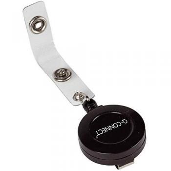 Q-Connect KF14147 Badge Reel Pack of 10 – Black