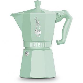 Cafetera Italiana Bialetti Moka Exclusive 3 Tazas Verde Pastel Aluminio