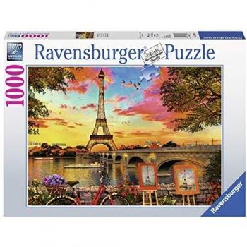 Ravensburger-15168 Ravensburger Banks of The Seine-Puzzle de 1000 Piezas, Multicolor