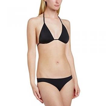 LEG AVENUE BIKINI DE TRIANGULO CON FRUNCIDO NEGRO M