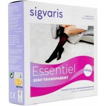 Medias Semi Transparentes Sigvaris 2 Essentiel para Mujer Color Dune - 1 Par