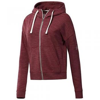 Reebok El Marble Fullzip Sudadera, Mujer, Rojo