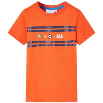 Camiseta infantil naranja oscuro 128 Día y Noche