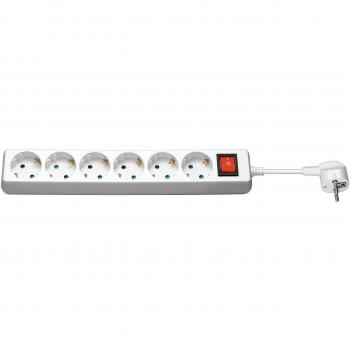 Microconnect GRU006W - Base Múltiple 6 Salidas AC Interior Blanco
