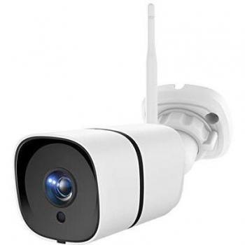 NETVUE Cámara de vigilancia Exterior, 1080P, WiFi, cámara Exterior IP66, Resistente al Agua, cámara de Seguridad Alexa con visión Nocturna