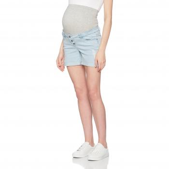MAMALICIOUS Mlali Comfi, Pantalones Cortos Premamá para Mujer, Azul