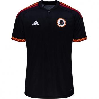 Adidas AS Roma 23/24 Third Jersey - Men's Replica Football Shirt - Black