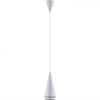 Lámpara colgante Naoh de Lucande, 1 luz, color blanco, diseño moderno, fabricada en metal para salón y comedor, con casquillo E27