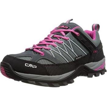 CMP Rigel Low Waterproof Women's Trekking Shoes - Grey/Fuchsia/Ice, Size 38 EU
