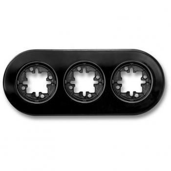 Fontini Marco 3 Elementos Porcelana Negro - Pack