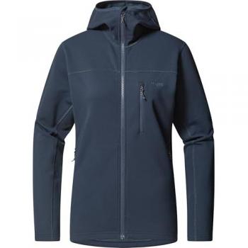 Haglöfs Rosson Mid Hood Women's Lightweight Fleece Jacket - Tarn Blue