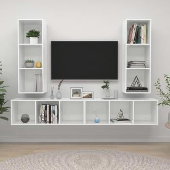 vidaXL Muebles de salón de pared 4 piezas