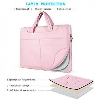ZWOOS Maletin Portatil 15,6 Pulgadas, Resistente al Agua Maletín Mano Bolso Funda para Portátiles Compatible con MacBook Pro Retina/MacBook Air/Samsung/Lenovo/HP/Acer/ASUS/DELL