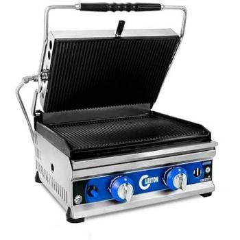 Grill a Gas Mediano Sobremesa Cleiton® 47 cm - Plancha Antiadherente Rápido Calentamiento 3.5 kW