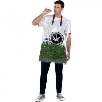 Disfraz de Bolsa de Hierba Verde para Adulto
