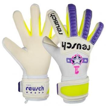 Reusch Guantes de Portero Legacy Pro Am Silver - Adultos, Corte Negativo Evolution, Agarre Definitivo