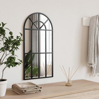 Espejo de Pared Arco Decoración Colgante para Salón Baño Hierro Negro 30 x 60 cm, 40 x 80 cm, 50 x 100 cm y más