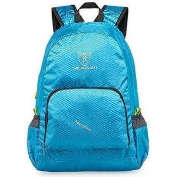 OrrinSports resistente al agua poliéster ligero Packable práctico plegable de viaje mochila 20L, azul claro