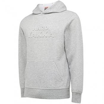 Hard Yakka Men's Light Grey Marle Embossed Pullover Hoodie Sweatshirt