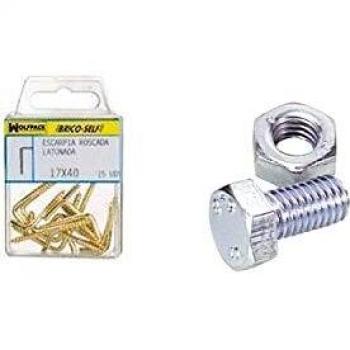 Tornillo Cabeza Hexagonal Zincado M6 x 20 mm. 8 unidades