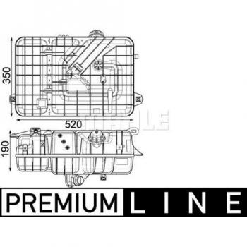 Depósito de expansión refrigerante MAHLE ORIGINAL para MERCEDES-BENZ CRT 235 000P