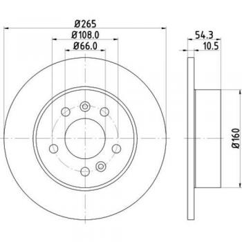Disco de Freno Hella 8DD 355 106-441 con Alta Resistencia y Rendimiento Optimizado