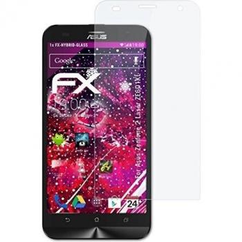 atFoliX Lámina Protectora de plástico Cristal Compatible con ASUS Zenfone 2 Laser ZE601KL Película Vidrio, 9H Hybrid-Glass FX Protector Pantalla Vidrio Templado de plástico