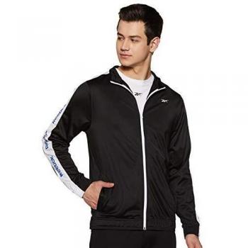 Reebok Te Linear Logo Track Jkt Chaqueta, Hombre, Negro, 2XL