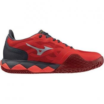 Mizuno Wave Enforce Tour Zapatilla de Tenis/Pádel para Hombre - Rojo, Gris Oscuro