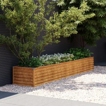 Corten Steel Garden Raised Bed 291x50x36 cm
