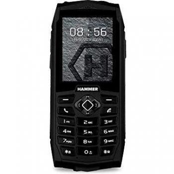 Hammer 3 teléfono Duradero para Trabajar, Mega batería de 2000 mAh, Pantalla de 2.4, Resistente al Agua