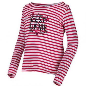 Regatta Carmella-Camiseta Estampada A Rayas De Manga Larga T-Shirts/Polos/Vests, Unisex niños, Duchess Stripe, 7-8