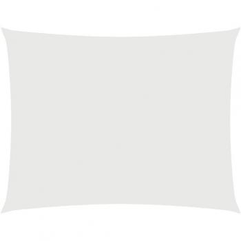 Toldo de vela rectangular de tela oxford blanco 3x4,5 m