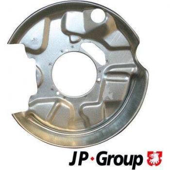 Chapa protectora contra salpicaduras, disco de freno JP GROUP 1364300280 - Protección contra polvo de freno, fabricado en material resistente, diseño específico para una adecuada instalación y compatibilidad con vehículos específicos
