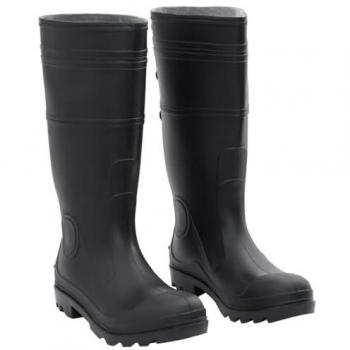 Botas de Agua de Lluvia Impermeables Antideslizantes PVC Negro Talla 38, 39, 40 y 46