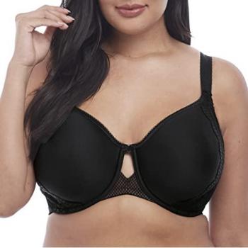 Elomi Brianna Underwire Padded Half Cup Bra - Black - Size 40F G-L Cup