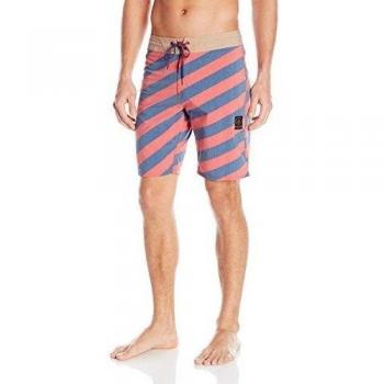 Volcom Stripey Slinger - Bañador para hombre, color rojo / azul, talla 31