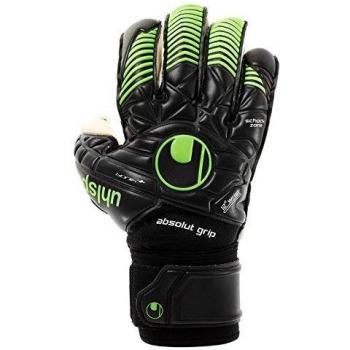 uhlsport Eliminator Absolutgrip Bionik+ Guantes, Negro/Verde Fluor, 9